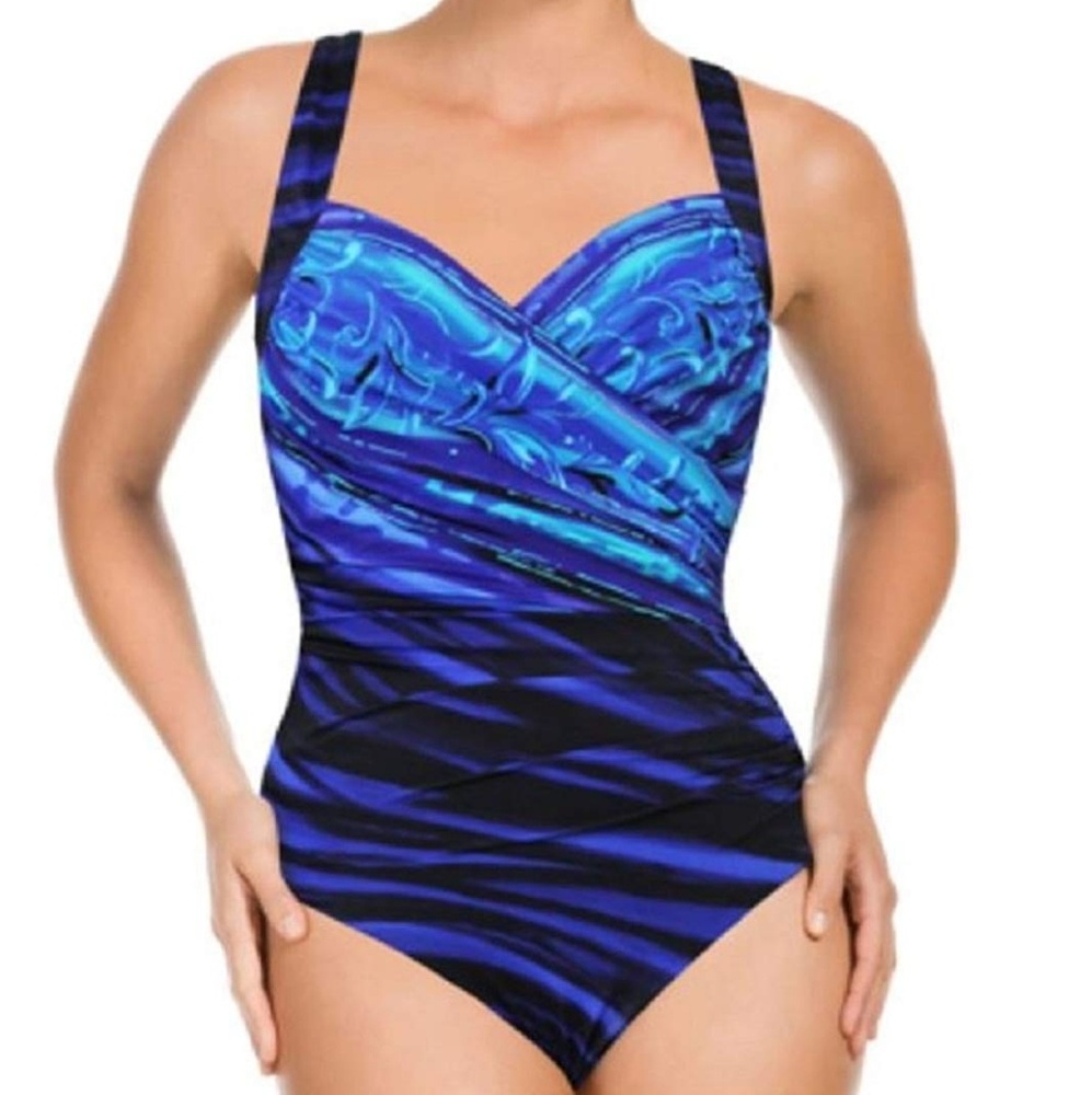 Kirkland Miraclesuit Shirred One Piece swimsuit 12
